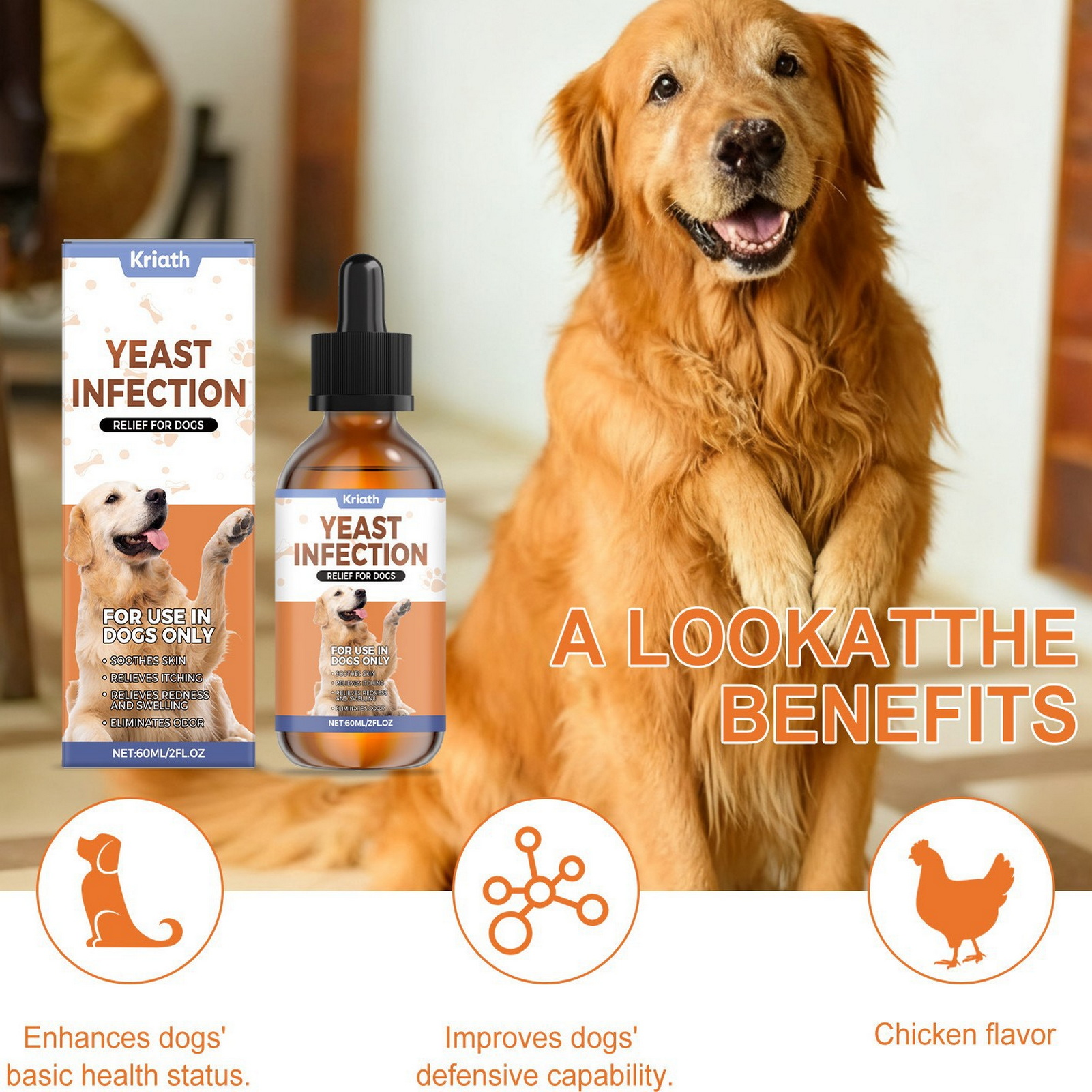 Herbal Wellness Drops - 60ml Chicken Flavor Herbal-Drops Natural Care