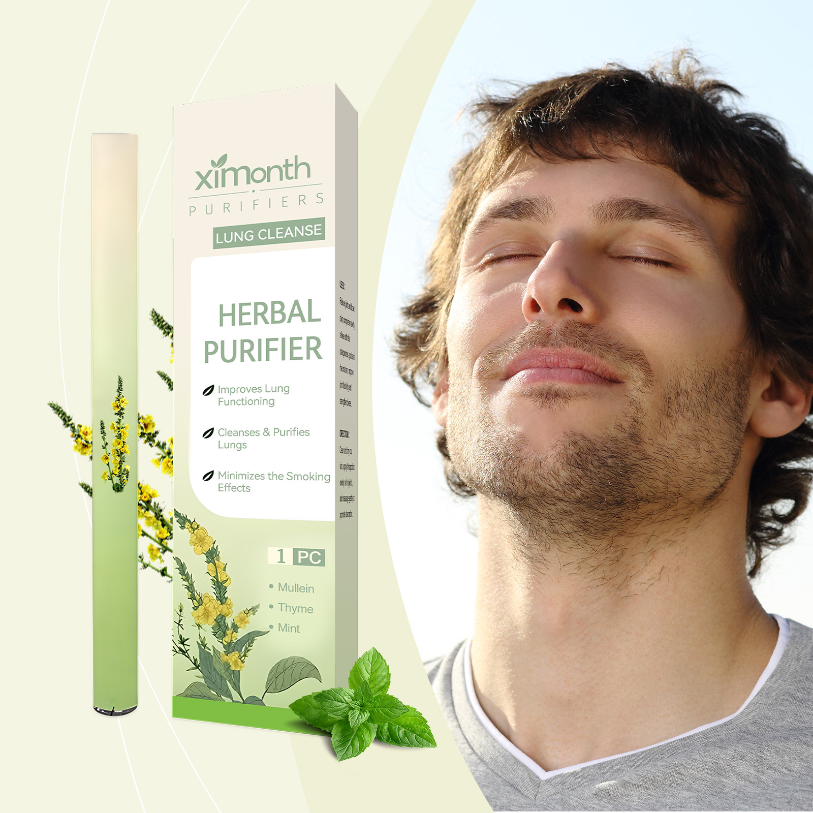 Herbal Wellness - Natural Herbal Breathing Stick Fresh Breath