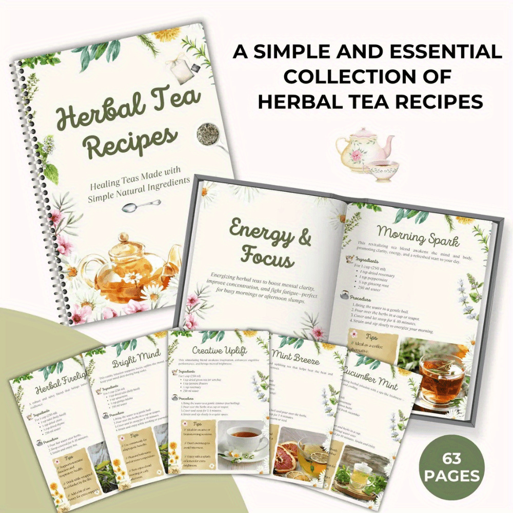 Herbal Tea Recipes Book – Natu – обзор и цена Wellness Herbal Tea Blends