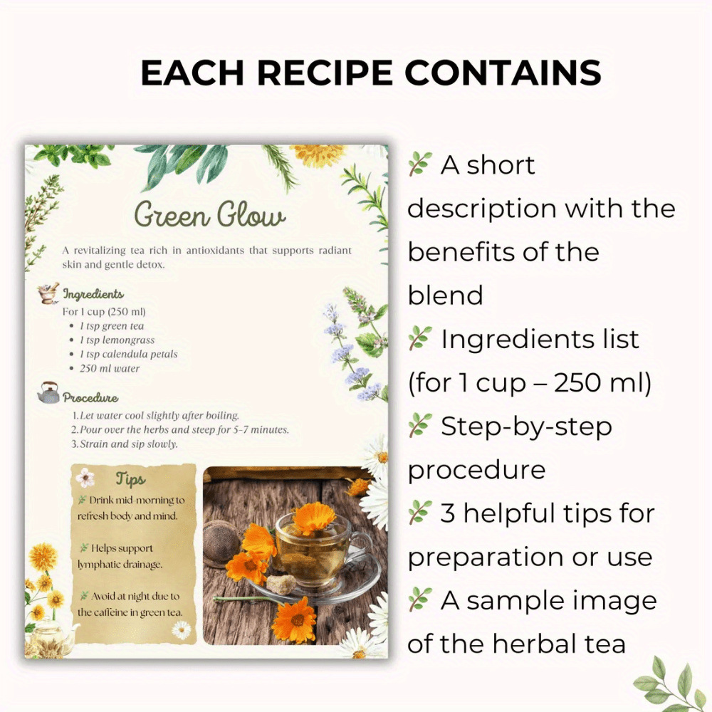 Herbal Tea Recipes Book – Natu – обзор и цена Wellness Herbal Tea Blends