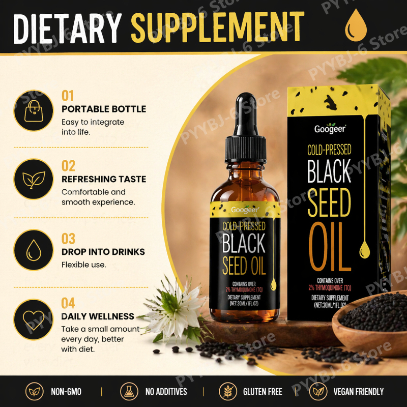 Cold-Pressed Black Seed Oil30m – обзор и цена Herbal Wellness Drops