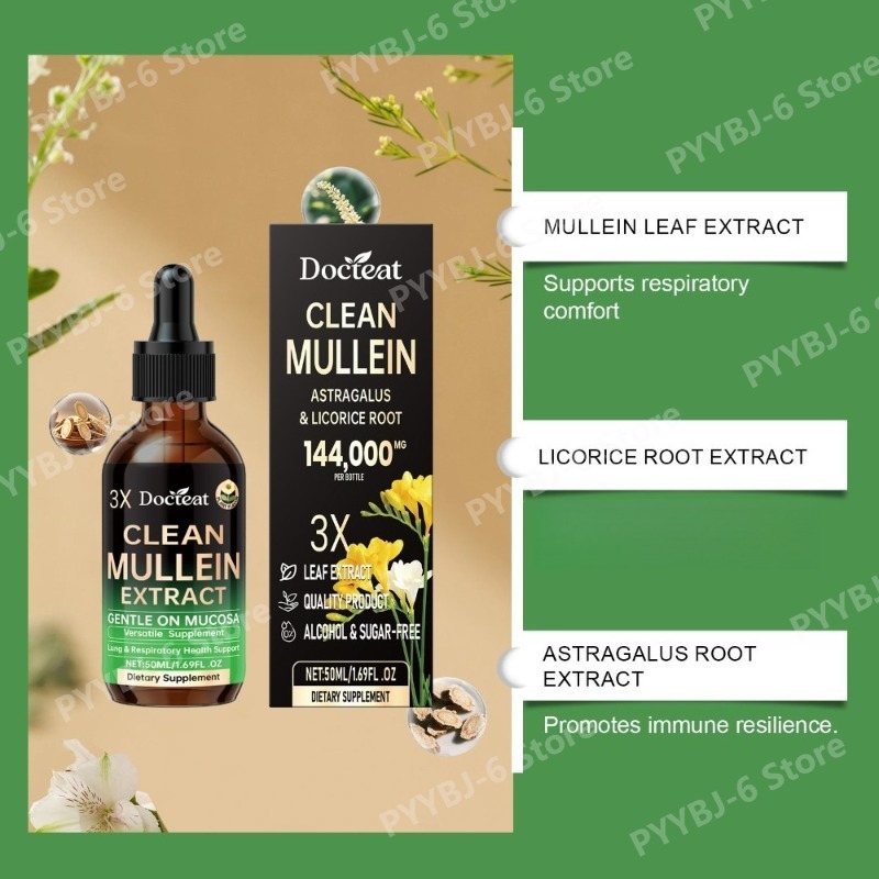 Mullein Astragalus & Licorice  – обзор и цена Herbal Wellness Drops