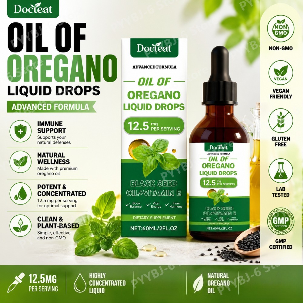 Oregano Oil Liquid Drops 60ml  – обзор и цена Herbal Wellness